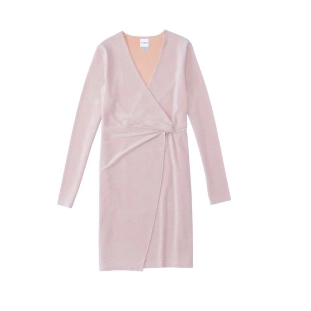 Serra shimmery nude pink dress